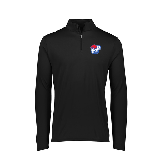 [FTLQFLBK-FAXS-LOGO1] Decker Women's Flex-Lite 1/4 Zip Shirt (Female Adult XS, Black, Logo 1)