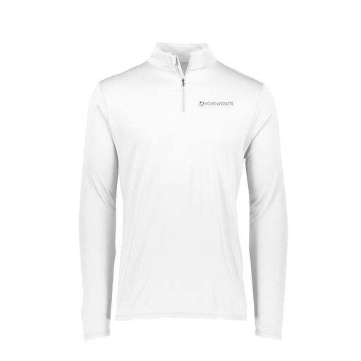 [2787.005.XS-LOGO2] Ladies Dri Fit 1/4 Zip Shirt (Female Adult XS, White, Logo 2)