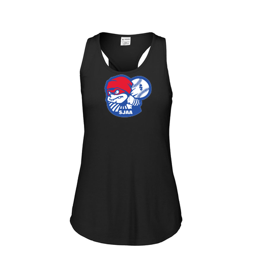 [3078.K94.S-LOGO1] Ladies Tri Blend Tank Top (Female Adult S, Black, Logo 1)