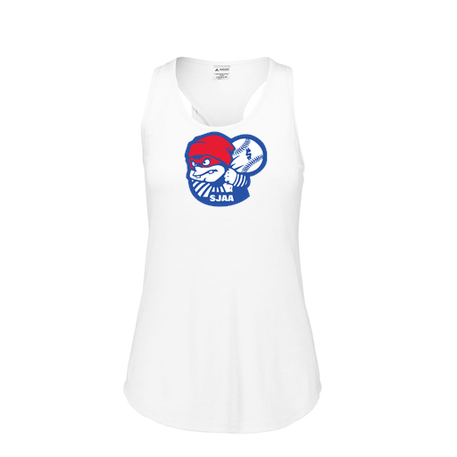 [3078.005.S-LOGO1] Ladies Tri Blend Tank Top (Female Adult S, White, Logo 1)