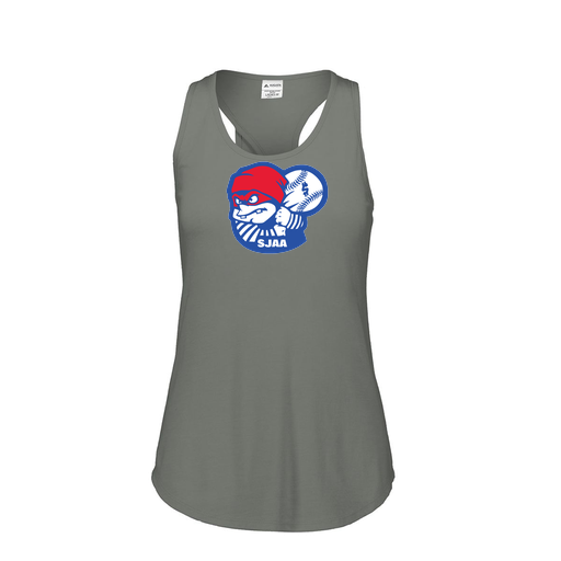 [3078.013.S-LOGO1] Ladies Tri Blend Tank Top (Female Adult S, Gray, Logo 1)