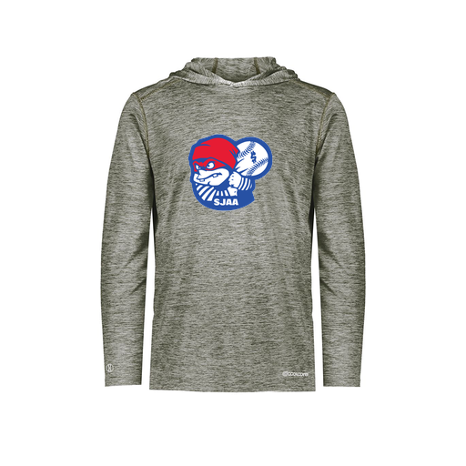 [FOLHCGGY-AS-LOGO1] Decker Men's Charge Hoodie (Adult S, Gray, Logo 1)