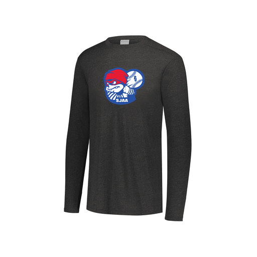 [FTLCUBBK-YS-LOGO1] Decker Youth Tri-Blend T-Shirt - Long Sleeve (Youth S, Black, Logo 1)